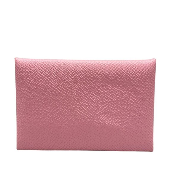 Auth HERMES Calvi - Mauve Sylvestre Veau Epsom Z Business Card Holder - Picture 6 of 11